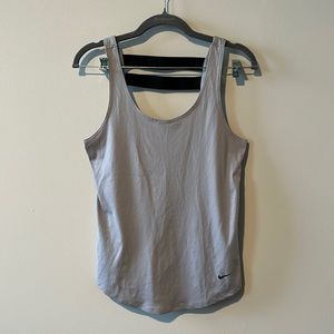 Gray Nike workout tank